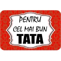Magnet cartonat rotunjit, Cel mai bun tata!